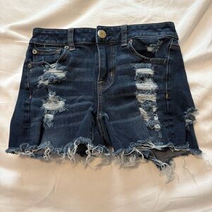 American Eagle Outfitters AE 360° Super Stretch Distressed Cutoff Shorts Girls 0
